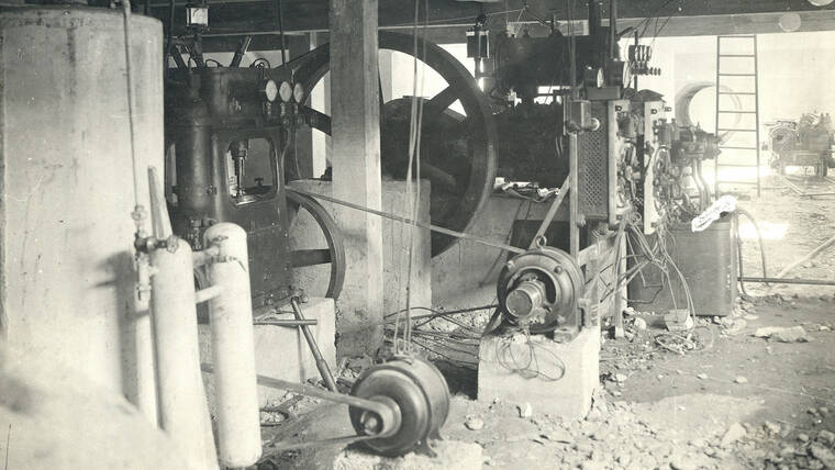 el laboratorio en 1937
